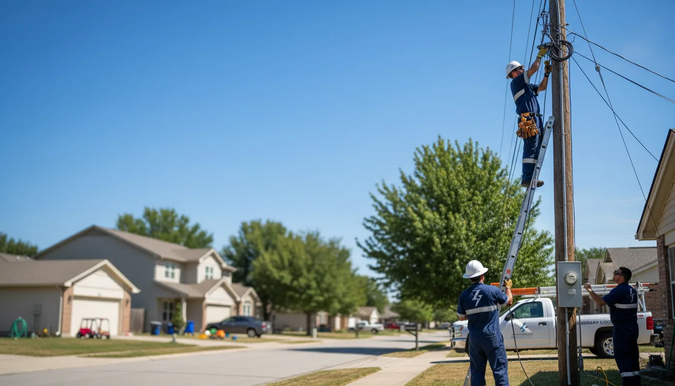 Residential electrician providing installation services in Marengo, IL